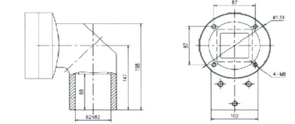 外径60mm悬臂系统箱体连机器-B图纸 外径60mm悬臂系统箱体连机器-B图纸