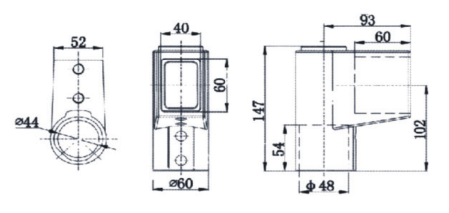 XJ50悬臂电控箱组件-直接连接器设计图纸