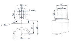 XJ50悬臂电控箱组件-墙座C设计图纸